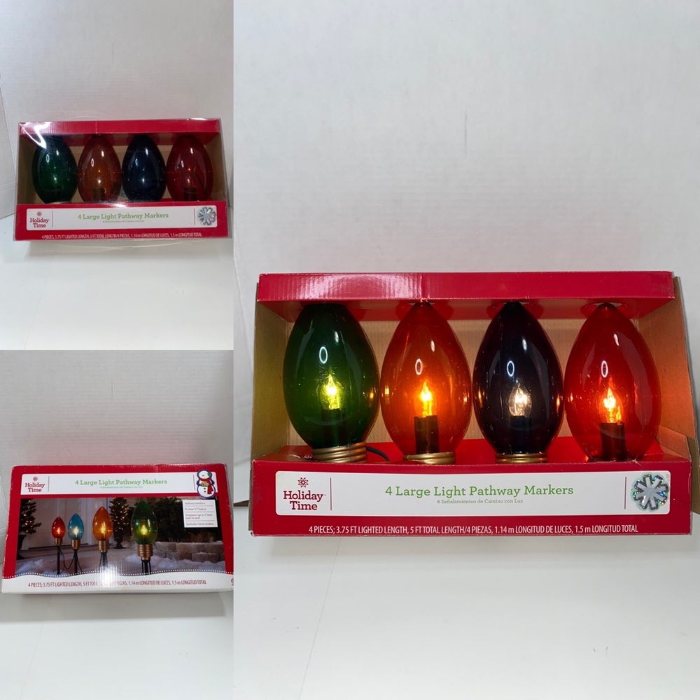 NWT Light Pathway Set For 4 Pieces Indoor/ Outdoor New